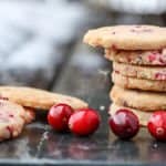Cranberry Walnut Shortbread Cookies