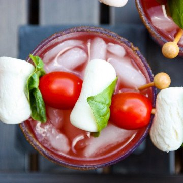 Caprese Caesar Cocktail