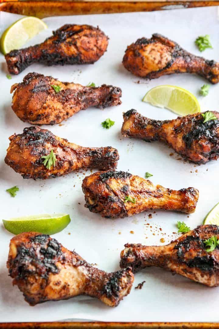 Grilled Jerk Chicken Drumsticks