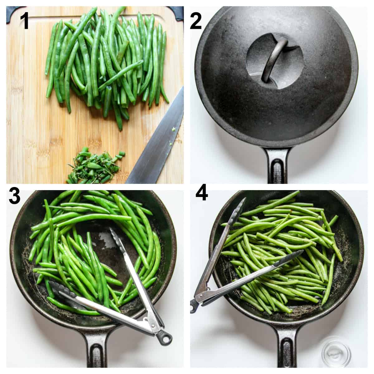 Steps one through four to make the recipe.