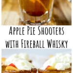 A filled shot glass.