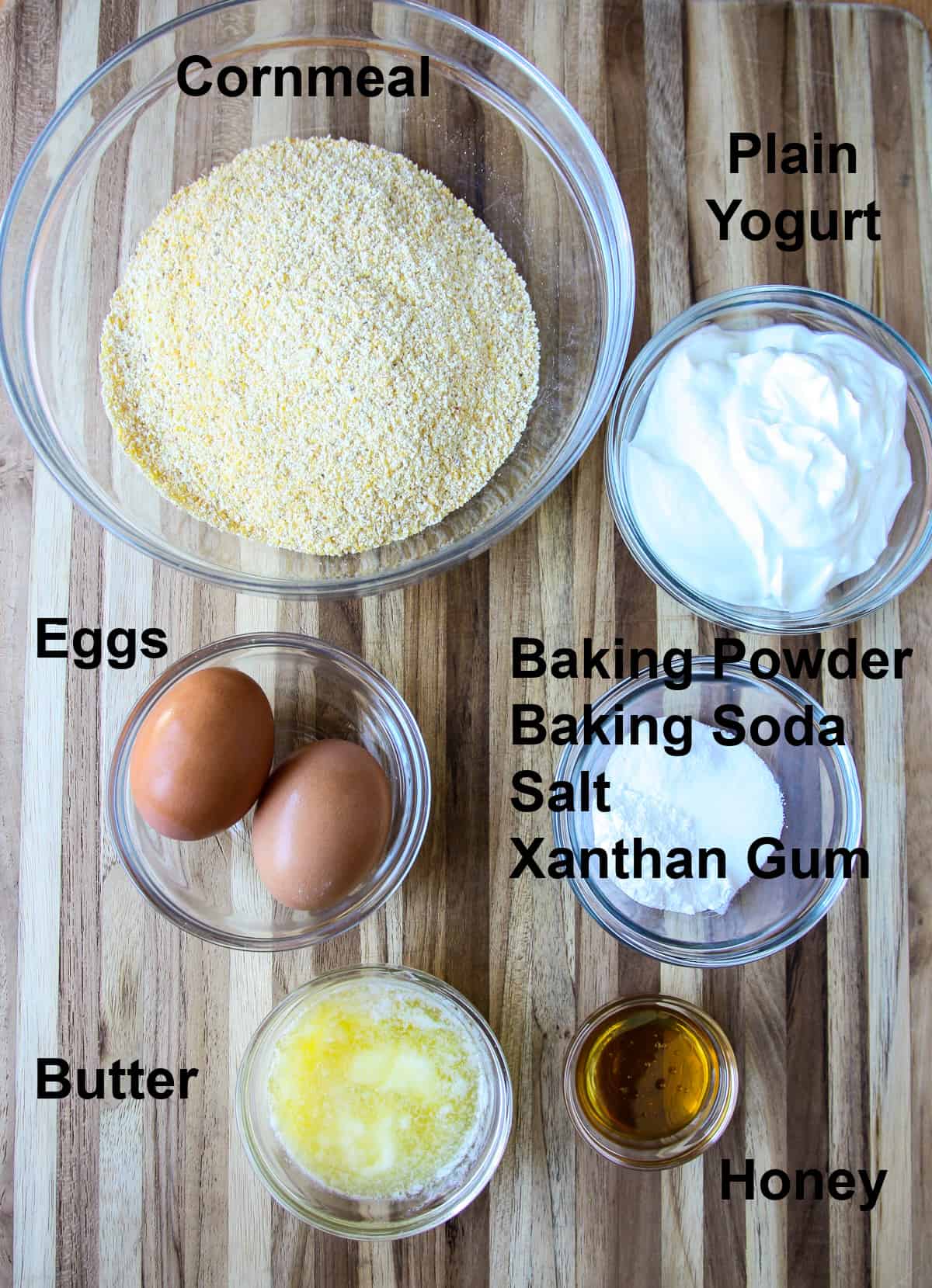 All of the ingredients ready to make the recipe.