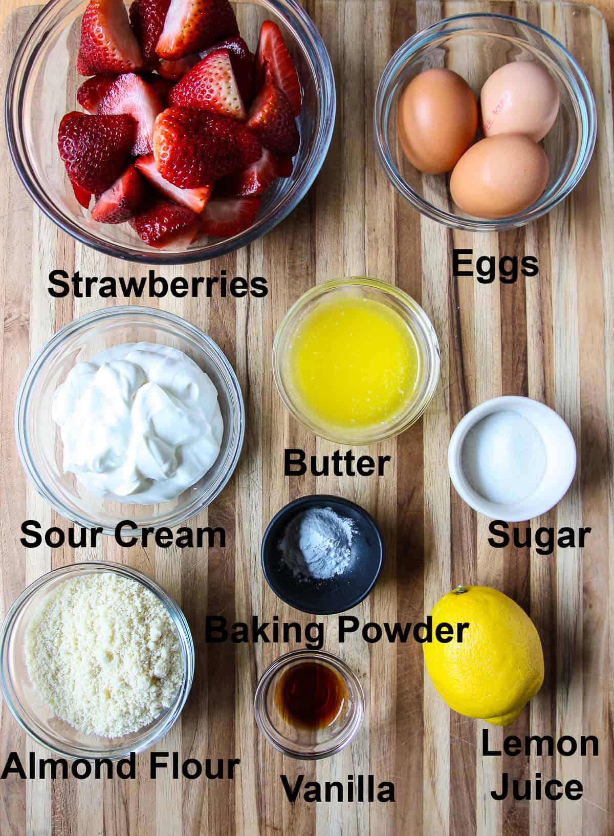 The recipe ingredients.