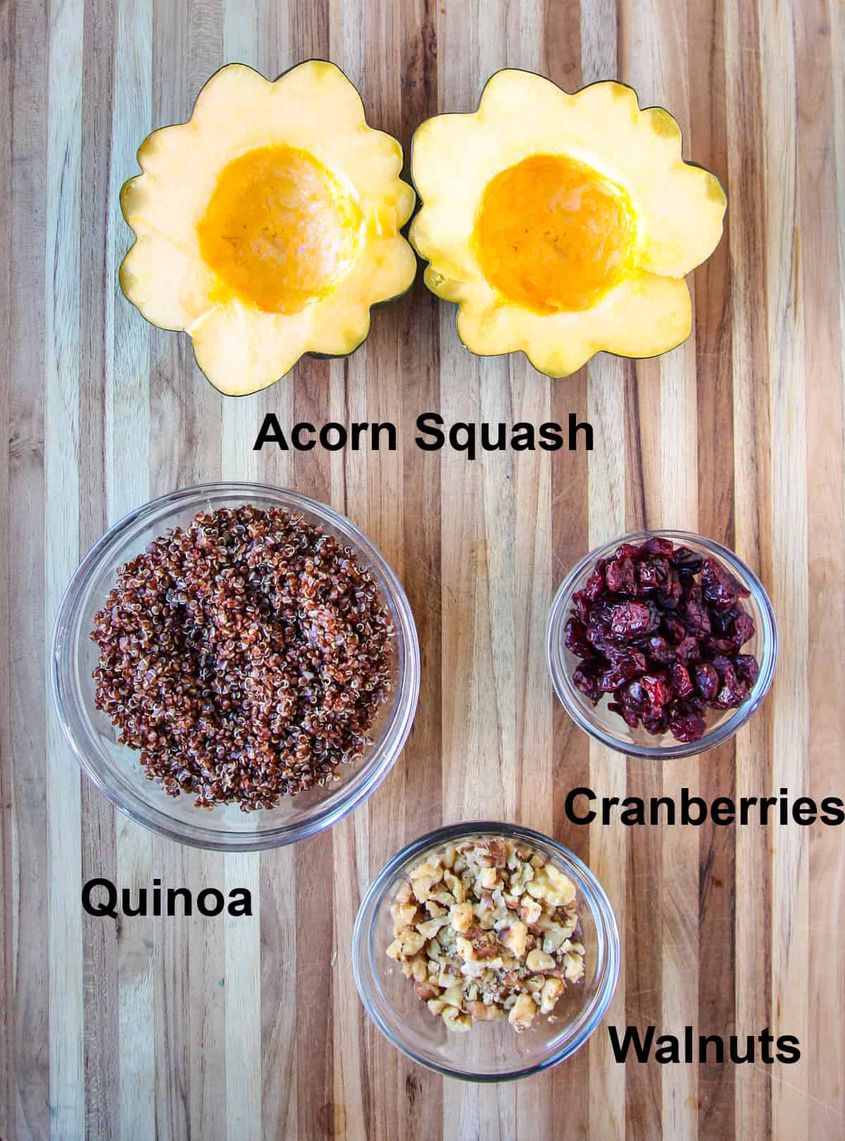 Some of the ingredients for making this recipe.