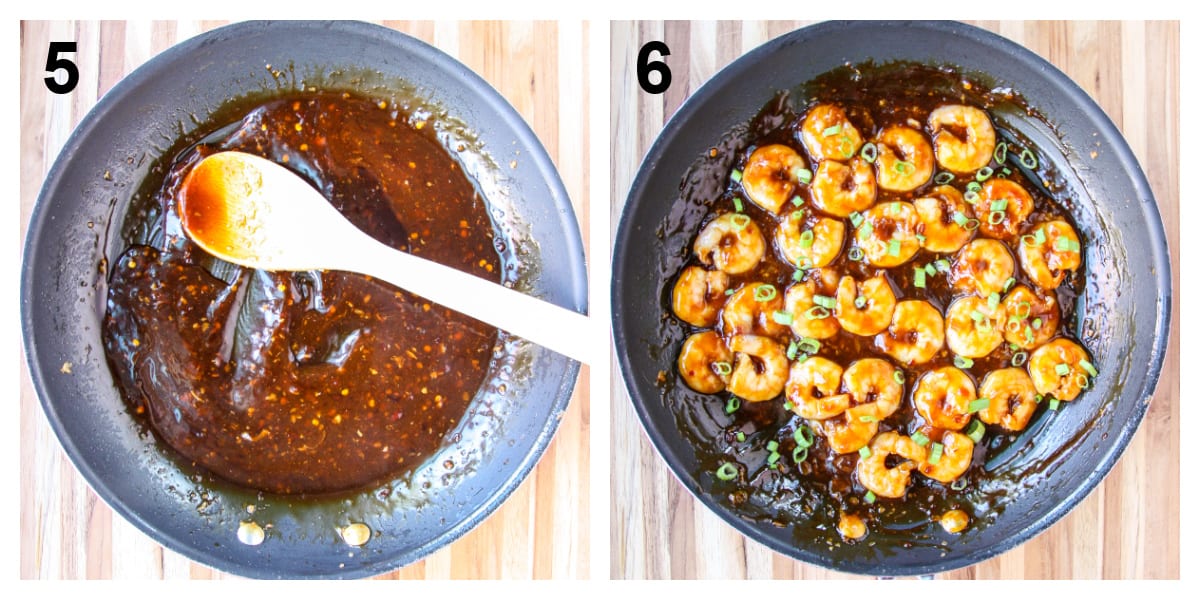 The final two recipe steps.